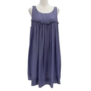 Baby‎ Doll Dress by Jack Size Small Violet Fairy Core Regency Silk Sleeveless